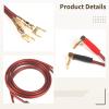10 Foot 12 Awg Speaker Cable With Banana Plugs, High-Quality Audio Wire For Home Audio & Theater Systems view 2