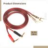 10 Foot 12 Awg Speaker Cable With Banana Plugs, High-Quality Audio Wire For Home Audio & Theater Systems view 4