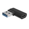 BAIMOQI USB Adapter 90 Degree USB3.0 Male to Type C Female Adapter for Data Transfer and Charging for Laptops and Tablets view 1