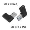 BAIMOQI USB Adapter 90 Degree USB3.0 Male to Type C Female Adapter for Data Transfer and Charging for Laptops and Tablets view 2