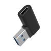 BAIMOQI USB Adapter 90 Degree USB3.0 Male to Type C Female Adapter for Data Transfer and Charging for Laptops and Tablets view 4