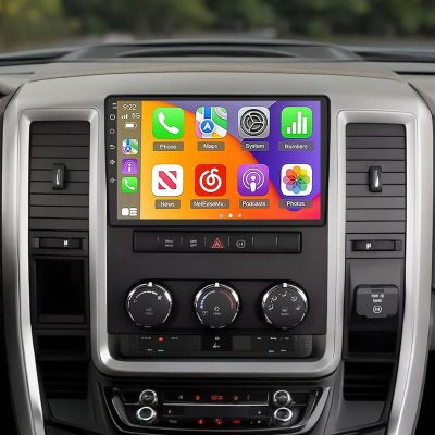 Bobuluo Double Din Car Stereo Radio for Dodge Ram 1500 2500 3500 1994 1995 1996 1997 1998 1999 2000 2001 2002 Stereo, 9 inch Head Unit Wireless Carplay Android Auto WiFi GPS -2+32G