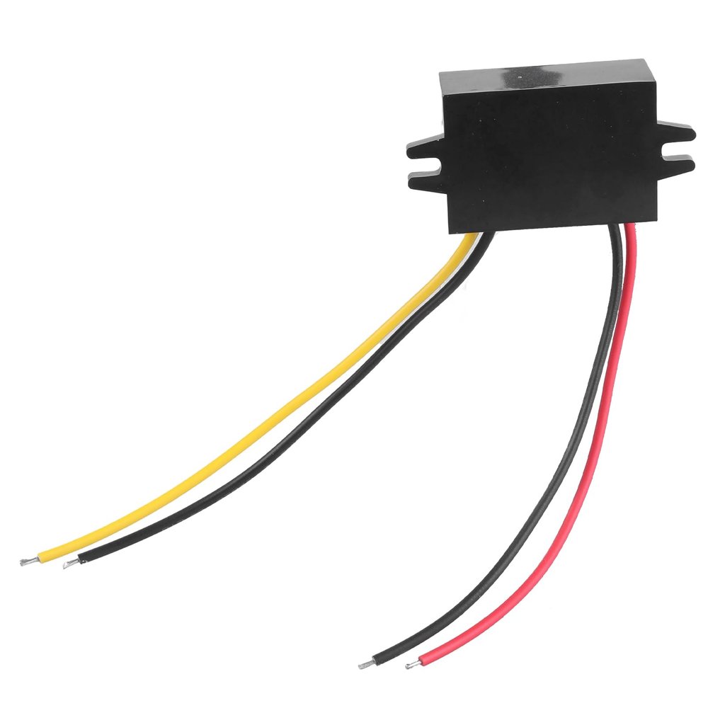 12V to 5V Step Down Converters 5A 25W with Wire Terminals Block Bucked Converters 12V to 5V for Truck Vehicle Systems