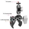 BAIMOQI Clamp Mount Metal Camera Mount Clamp with 1/4 and 3/8 Thread for Tripod and Stabilizer Clamp view 4