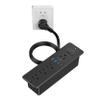 65W USB C Recessed Power Strip, Flush Mount Desktop Recessed Outlet with 4AC & 2 PD GaN USB C & 2 USB-A Ports, Furniture Hidden Drawer Fast Charging Station for Home Office view 1