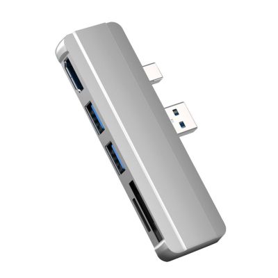Aluminum USB Hubs Docking Stations for Pro4 5 6 Featuring 4K@30Hz Output and Card Slots