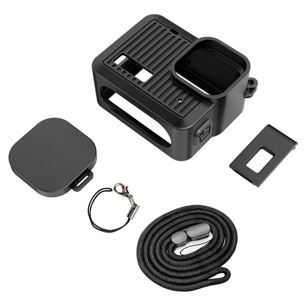 BAIMOQI Silicones Cases Silicone Sleeve and Tempereds Glass Screen Protectors Kits for Camera Black with Full Protections