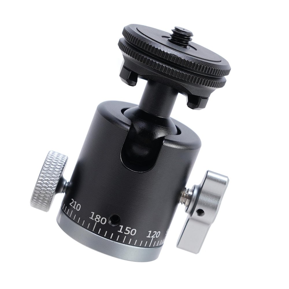 Double Use Panoramic Small Tripod Head RJ084 General Fit Panoramic Camera Mount for Cameras & Action Camera Accessori