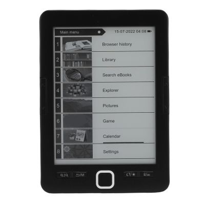 E Book Reader, 128MB 8GB 6" Touchscreen with Technology, Built in Speaker & Protective Case, ePaper, Tablet for Kids, Adults & Seniors