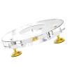 BAIMOQI Desktop Stand Clear Acrylic Desktop Holder Speakers Stand Antislip Base Stand Shockproof Foot Pad for Enhances Sound view 3