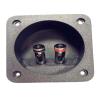 2 Way Speakers Box Clamp, Home Car Stereoes Binding Post Square Spring Cup Connectors Speakers Junction Box Back Panel view 3