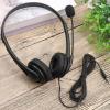 BAIMOQI Corded Over Ear Headphones with Microphone 3.5mm Plug Lightweighted Designing for Music Calls Study and Meetings view 3