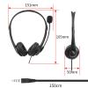 BAIMOQI Corded Over Ear Headphones with Microphone 3.5mm Plug Lightweighted Designing for Music Calls Study and Meetings view 4