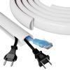 39" Side Open Cord Hider for Wall Mounted Tv, Extension Flexible Cable Cover to Hide Conceal Cords Along Wall,Wire Raceway Management Cable Concealer Channel,Electric Cord Organizer,W 1.08" H 0.6" view 1