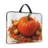 14in Laptop Sleeve Bag, Lightweight Waterproof Laptop Bag Shockproof Soft Carrying Case Fall Pumpkin Tablet Travel Cover with Handle for 13-14 Inch Notebook view 2