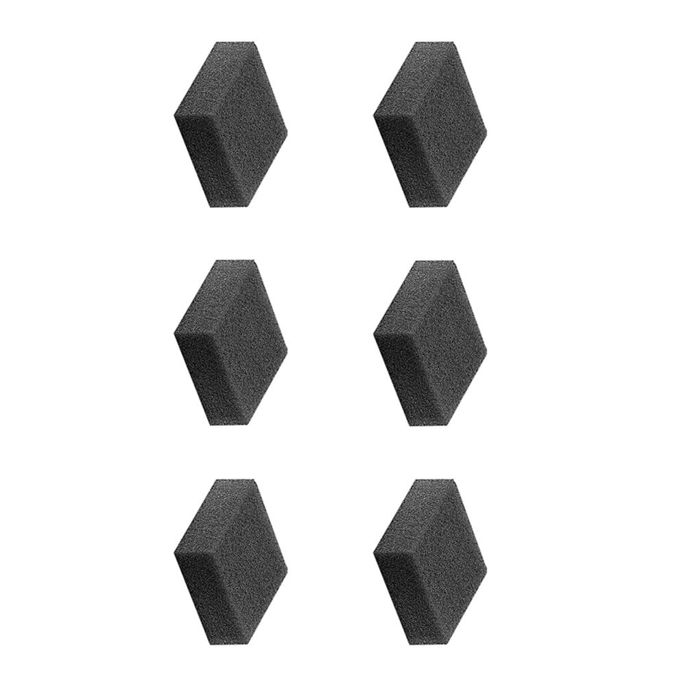 BAIMOQI Windproof Sponge 6pcs Noise Reduction Windmuff Sound Sponge for 360 Sports Cameras and Vlog Accessories Black