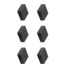 BAIMOQI Windproof Sponge 6pcs Noise Reduction Windmuff Sound Sponge for 360 Sports Cameras and Vlog Accessories Black view 1