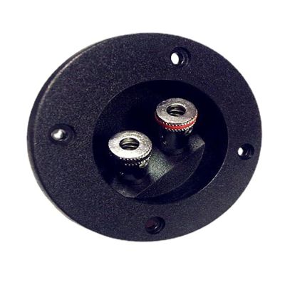 2 Way Speakers Box Clamp, Home Car Stereoes Binding Post Round Spring Cup Connectors Speakers Junction Box Back Panel