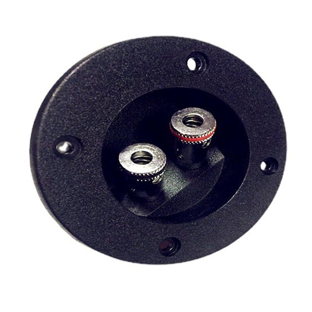 2 Way Speakers Box Clamp, Home Car Stereoes Binding Post Round Spring Cup Connectors Speakers Junction Box Back Panel