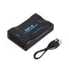 BAIMOQI SCART to Multimedia Interfaces Converter 1080P Adapter Connecting Old Devices to Modern Displays with USB Power Cord view 1