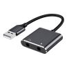 BAIMOQI USB Sound Adapter External Stereo Sound Card with 3.5mm Headphone Microphone Port Suitable for PC Laptop view 3
