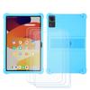 BMPNLSZ TPU Cover for Meize D115 Tablet + 4 HD Tempered Glass, Silicone Shell Bumper Protective Back Case - 9 Hardness Anti-Scratch Screen Protector (10,1") - TBlue view 1