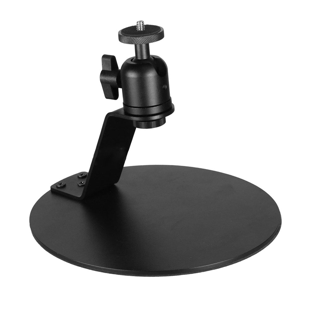 Desktop Projector Stand 360 Degree Rotation 1/4inch Mounting Screw Projector Stand Metal for Projectors Cameras Monitors