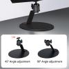 Desktop Projector Stand 360 Degree Rotation 1/4inch Mounting Screw Projector Stand Metal for Projectors Cameras Monitors view 2