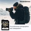 Delkin Devices Black 128GB SDXC UHS-II V90 SD Memory Card (2-Pack) view 2