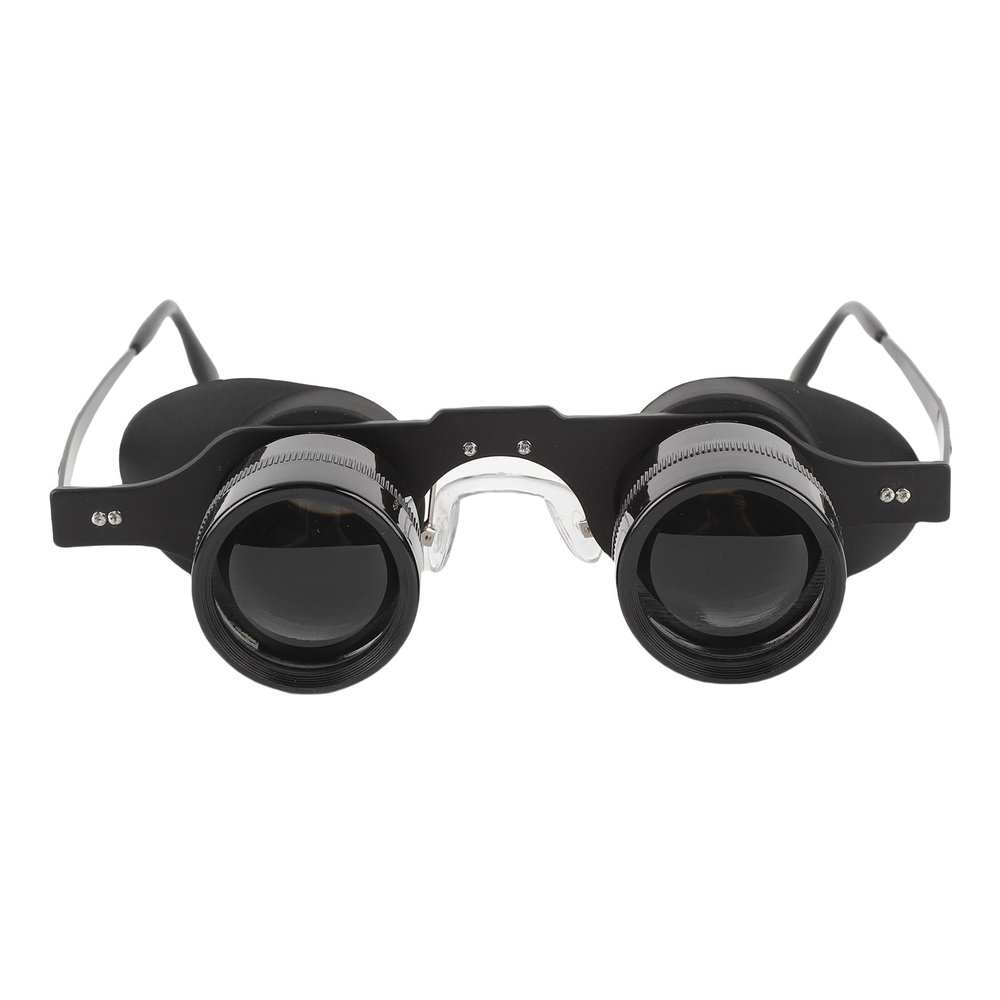 Dpofirs 10X HD Magnification Binoculars for Fishing Fully Multi Coated 90% Light Transmission Independent Eye Focus 360 Light Blocking Ergonomic Non Slip Frame w Neck Strap Case