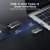 RAOYI 512GB USB C External SSD, 2-in-1 Solid State Drive Up to 450MB/s Dual USB 3.2 + Type-C Thumb Drive Portable SSD Drive for iPhone 15/16/17, Android, Tablet, PC and PS4 view 3