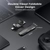 RAOYI 512GB USB C External SSD, 2-in-1 Solid State Drive Up to 450MB/s Dual USB 3.2 + Type-C Thumb Drive Portable SSD Drive for iPhone 15/16/17, Android, Tablet, PC and PS4 view 4