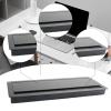 AsrMyjcx Desk Cable Management Box Power Strip Holder Efficient Charger Storage Cable Organizer Box Wire Hide for Home Kitchen Office, Black view 2