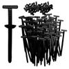 100pcs Nylon Universal Cable Tie Buckles, New Multifunctional Nylon Zip Ties With Pin & Button Design Plastic Cable Ties Tool Fasteners Car Body UV Resistant Zipties for Car Daily Repair view 1