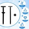 100pcs Nylon Universal Cable Tie Buckles, New Multifunctional Nylon Zip Ties With Pin & Button Design Plastic Cable Ties Tool Fasteners Car Body UV Resistant Zipties for Car Daily Repair view 2