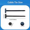 100pcs Nylon Universal Cable Tie Buckles, New Multifunctional Nylon Zip Ties With Pin & Button Design Plastic Cable Ties Tool Fasteners Car Body UV Resistant Zipties for Car Daily Repair view 4