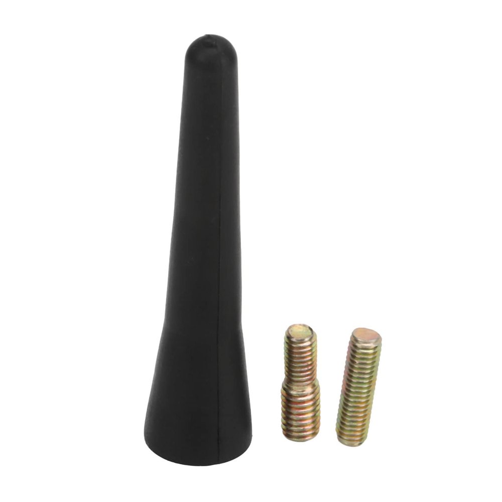 2.5in Rubber Roof Mount Short Antenna AM FM Radio Antenna Mast Replacement for Cooper Enhance Radio Signal Avoid Low Arches Durable Weather Resistant Easy Installation
