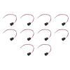 MECCANIXITY 10pcs Type-C Female Chassis 2 Pin Wire, 5V 3A Round Threaded USB-C Female Socket to PH2.0 Waterproof Terminal Extension Cable with Cover for PC, LED Lamps, Laptop 6" view 1