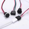 MECCANIXITY 10pcs Type-C Female Chassis 2 Pin Wire, 5V 3A Round Threaded USB-C Female Socket to PH2.0 Waterproof Terminal Extension Cable with Cover for PC, LED Lamps, Laptop 6" view 4