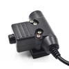 Fit for BAOFENG walkie talkie headset U94 PTT transmitting key interface K head view 2