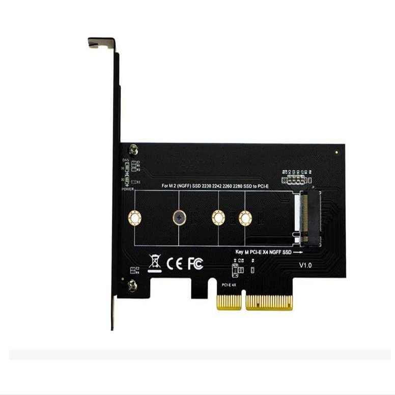 PCI-E 4x to NVMe M.2 NGFF B Key + M.2 NGFF M Key SSD Adapter Card Fit for Apple Mac Pro
