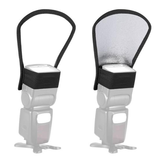 3xFit for DSLR Camera Mini Flash Diffuser Silver White Reflector Camera Top light Baffle