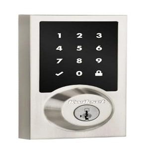 99180-003 Home Connect 918 Z-Wave LR Smart Lock  Contemporary Style, Satin Nickel Finish
