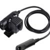 Fit for BAOFENG A58/9R/XR/9700 walkie talkie headset communication connector U94 PTT view 1