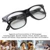 Smart Glasses with AI Translation for Men Women, 5.4 Bluetooth Music Glasses with Real Time Translator for 144 Languages, Anti Blue Light Lenses, Open Ear Clear Sound view 2