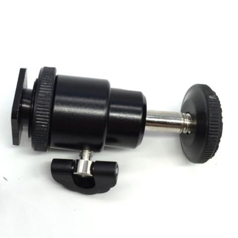 5PCS Mini Ball Head with Lock and Hot Shoe Adapter Camera Cradle Fit for Canon