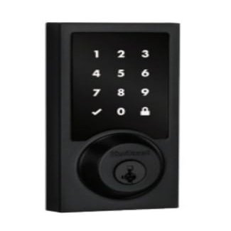 99180-006 Home Connect 918 Z-Wave LR Smart Lock Contemporary Style, Matte Black Finish