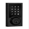 99180-006 Home Connect 918 Z-Wave LR Smart Lock Contemporary Style, Matte Black Finish view 1