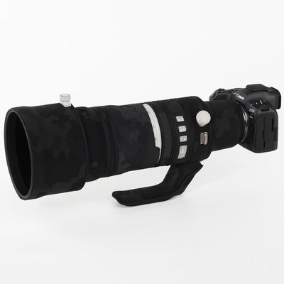 CHASING BIRDS Lens Camouflage Waterproof Coat for Canon RF 100-300mm F2.8 L is USM Rainproof Lens Protective Cover Version IV (Shadow Black, with Extender RF 1.4X)