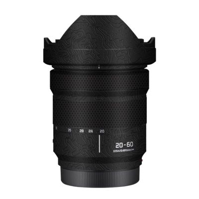 Camerea Lens Skin Anti-Scratch Sticker for Panasonic LUMIX S 20-60mm F3.5-5.6 Coat Vinly Protective Film Body Protector Decals Cover 20-60 3.5-5.6(Contour Black Glossy)